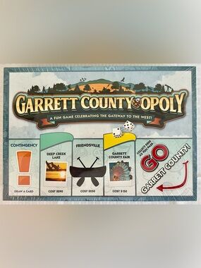 Garrett Countyopoly Garrett County Maryland Monopoly Inspired Board Game NEW